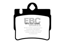 Load image into Gallery viewer, EBC 01-02 Mercedes-Benz CL55 AMG 5.5 Redstuff Rear Brake Pads Brake Pads - Performance EBC