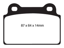 Load image into Gallery viewer, EBC 08-16 Mitsubishi Lancer Evo 10 2.0 Turbo (1 piece rotor) Bluestuff Rear Brake Pads Brake Pads - Racing EBC