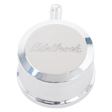 Load image into Gallery viewer, Edelbrock PCV for Valve Cover Aluminum Round Push In w/ 90-Degree Port Breather Look w/ Etched Logo PCV Valves Edelbrock