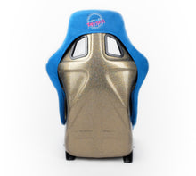Load image into Gallery viewer, NRG FRP Bucket Seat ULTRA Edition - Large (Blue Alcantara/Gold Glitter Back) Race Seats NRG