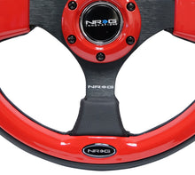 Load image into Gallery viewer, NRG Reinforced Steering Wheel (320mm) Blk w/Red Trim & 5mm 3-Spoke Steering Wheels NRG