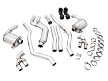 Load image into Gallery viewer, AWE Tuning 2019+ BMW M340i (G20) Non-Resonated Touring Edition Exhaust - Quad Diamond Black Tips Catback AWE Tuning