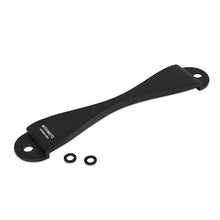 Load image into Gallery viewer, Mishimoto Subaru CNC Battery Tie-Down - Black Battery Tiedowns Mishimoto