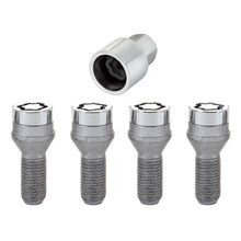 Load image into Gallery viewer, McGard Wheel Lock Bolt Set - 4pk. (Cone Seat) M14X1.5 / 17mm Hex / 27.5mm Shank Length - Chrome Wheel Bolts McGard