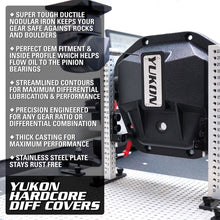 Load image into Gallery viewer, Yukon Gear Hardcore Diff Cover for 8.5inch GM Rear w/ 5/16inch Cover Bolts Diff Covers Yukon Gear & Axle
