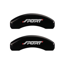 Load image into Gallery viewer, MGP 4 Caliper Covers Engraved Front & Rear No bolts/Sport Black finish silver ch Caliper Covers MGP