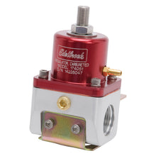 Load image into Gallery viewer, Edelbrock Fuel Pressure Regulator Carbureted 180 GPH 5-10 PSI -10 In/Out -6 Return Red/Clear Fuel Pressure Regulators Edelbrock