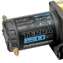 Load image into Gallery viewer, Superwinch 2500 LBS 12V DC 3/16in x 40ft Synthetic Rope Terra 2500SR Winch - Gray Wrinkle Winches Superwinch