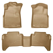 Load image into Gallery viewer, Husky Liners 05-13 Toyota Tacoma WeatherBeater Combo Tan Floor Liners Floor Mats - Rubber Husky Liners
