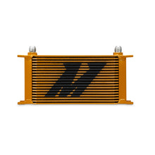 Load image into Gallery viewer, Mishimoto Universal 19 Row Oil Cooler - Gold Oil Coolers Mishimoto