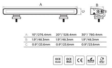 Load image into Gallery viewer, Go Rhino Xplor Flash Series Sgl Multi Function LED Light Bar (Track Mount) 10in. - Blk Light Bars & Cubes Go Rhino