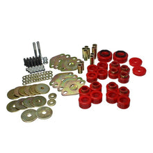 Load image into Gallery viewer, Energy Suspension 18-20 Jeep Wrangler JL Body Mount Set With Hardware - Red Bushing Kits Energy Suspension