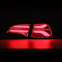 Load image into Gallery viewer, AlphaRex 17-22 Tesla Model 3 PRO-Series LED Tail Lights Red Smoke w/Seq Sig Tail Lights AlphaRex
