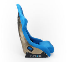 Load image into Gallery viewer, NRG FRP Bucket Seat ULTRA Edition - Large (Blue Alcantara/Gold Glitter Back) Race Seats NRG