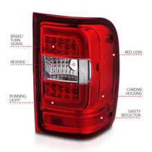 Load image into Gallery viewer, ANZO 2001-2011 Ford Ranger LED Tail Lights w/ Light Bar Chrome Housing Red/Clear Lens Tail Lights ANZO