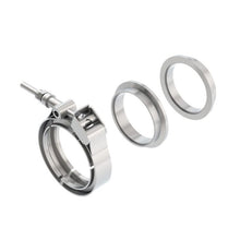 Load image into Gallery viewer, Borla Universal 2.25in Stainless Steel 3pc V-Band Clamp w/ Male and Female Flanges Clamps Borla