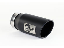 Load image into Gallery viewer, aFe Power Diesel Exhaust Tip Black- 4 in In x 5 out X 12 in Long Bolt On (Right) Catback aFe