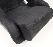 Load image into Gallery viewer, NRG FRP Bucket Seat ULTRA Edition - Medium (Black Alcantara/Gold Glitter Back) Race Seats NRG