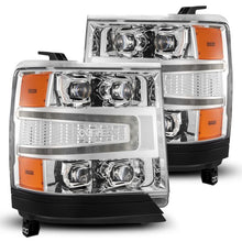 Load image into Gallery viewer, AlphaRex 16-18 Chevy 1500HD NOVA-Series LED Proj Headlights Chrm w/Actv Lgt/SeqSig & DRL(Req 810023) Headlights AlphaRex