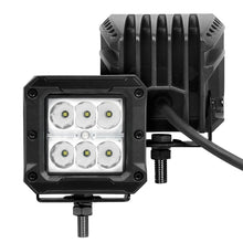Load image into Gallery viewer, Go Rhino Xplor Bright Series Cube LED Spot Light Kit (Surface/Threaded Stud Mount) 3x3 - Blk (Pair) Light Bars & Cubes Go Rhino