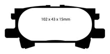 Load image into Gallery viewer, EBC 04-07 Lexus RX330 3.3 Yellowstuff Rear Brake Pads Brake Pads - Performance EBC