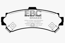 Load image into Gallery viewer, EBC 95-97 Nissan Sentra 1.6 Redstuff Rear Brake Pads Brake Pads - Performance EBC
