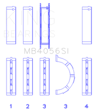 Load image into Gallery viewer, King 97-07 Ford 2.5L/2.9L/3.0L (Size STD) Main Bearing Set Bearings King Engine Bearings