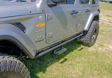 Load image into Gallery viewer, N-Fab RKR Step System 2019 Jeep Wrangler JT 4 Door Truck Full Length - Tex. Black - 1.75in Body Armor & Rock Rails N-Fab