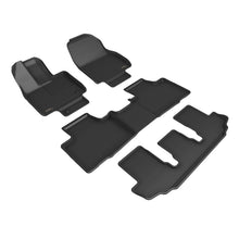 Load image into Gallery viewer, 3D Maxpider 20-22 Toyota Highlander Gasoline 2nd Row Bucket Kagu 1st 2nd 3rd Row - Set (Black) Floor Mats - Rubber 3D MAXpider