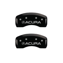 Load image into Gallery viewer, MGP 4 Caliper Covers Engraved Front & Rear Acura Black finish silver ch Caliper Covers MGP