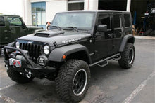 Load image into Gallery viewer, N-Fab Nerf Step 07-17 Jeep Wrangler JK 4 Door All - Tex. Black - W2W - 3in Side Steps N-Fab