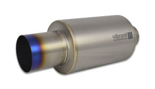 Load image into Gallery viewer, Vibrant Titanium Muffler w/Straight Cut Burnt Tip 3.5in Inlet / 3.5in Outlet Muffler Vibrant