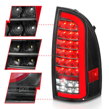 Load image into Gallery viewer, ANZO 05-15 Toyota Tacoma Full LED Tail Lights w/Light Bar Sequential Black Housing Clear Lens Tail Lights ANZO