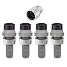 Load image into Gallery viewer, McGard Wheel Lock Bolt Set - 4pk. (Radius Seat) M14X1.5 / 17mm Hex / 28.2mm Shank Length - Black Wheel Bolts McGard