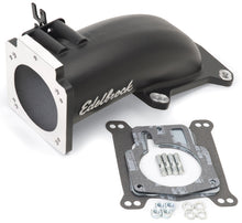 Load image into Gallery viewer, Edelbrock Ultra Low Profile Intake Elbow 90mm Throttle Body to Square-Bore Flange Black Finish Throttle Bodies Edelbrock