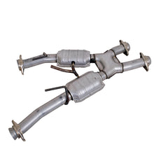 Load image into Gallery viewer, BBK 79-93 Mustang 5.0 Short Mid X Pipe w Catalytic Converters 2-1/2 For Automatic Long Tube Headers X Pipes BBK