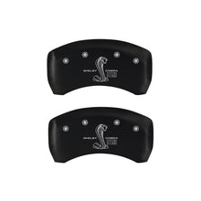 Load image into Gallery viewer, MGP Rear set 2 Caliper Covers Engraved Rear GT500 Shelby & Cobra Red finish silver ch Caliper Covers MGP