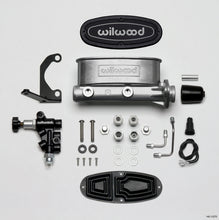 Load image into Gallery viewer, Wilwood HV Tandem M/C Kit w L/H Bracket & Prop Valve - 1 1/8in Bore Brake Master Cylinder Wilwood
