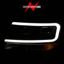 Load image into Gallery viewer, ANZO 99-04 Jeep Grand Cherokee Crystal Headlights - w/ Light Bar Black Housing Headlights ANZO