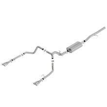 Load image into Gallery viewer, Borla 19 Chevrolet Silverado/GMC Sierra 1500 6.2L SS Touring Catback Exhaust - Square Chrome Tips Catback Borla