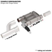 Load image into Gallery viewer, QTP 3in Weld-On 304SS Screamer Muffler w/Bolt-On QTEC Electric Cutout Muffler QTP