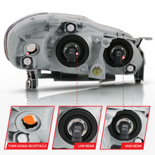 Load image into Gallery viewer, ANZO 2005-2008 Toyota Corolla Crystal Headlight Chrome Amber Headlights ANZO