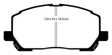 Load image into Gallery viewer, EBC 00-03 Toyota Highlander 2.4 2WD Greenstuff Front Brake Pads Brake Pads - Performance EBC