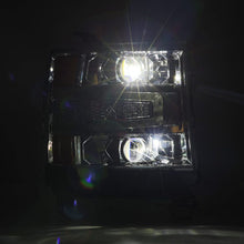 Load image into Gallery viewer, AlphaRex 16-18 Chevy 1500HD LUXX LED Proj Headlights Chrome w/Seq Actv Lgt / Seq Sig (Req PN 810023) Headlights AlphaRex