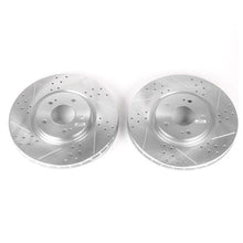 Load image into Gallery viewer, Power Stop 03-06 Mitsubishi Lancer Front Evolution Drilled & Slotted Rotors - Pair Brake Rotors - Slot & Drilled PowerStop