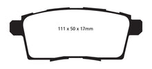 Load image into Gallery viewer, EBC 06-08 Ford Edge 3.5 2WD Yellowstuff Rear Brake Pads Brake Pads - Performance EBC