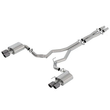 Load image into Gallery viewer, Borla 18-19 Ford Mustang GT 5.0L Coupe w/o Valves ATAK 3in Cat-Back Exhaust-Blk Carbon Fiber Tips Catback Borla