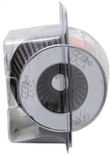 Load image into Gallery viewer, K&N Universal Filter Chrome Round Tapered White - 4in Flange ID x 1.125in Flange Length x 5.5in H Air Filters - Universal Fit K&N Engineering