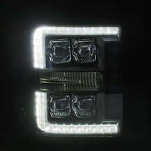 Load image into Gallery viewer, AlphaRex 11-16 Ford F-350 SD NOVA LED Projector Headlights Plank Style Blk w/Activ Light/Seq Signal Headlights AlphaRex