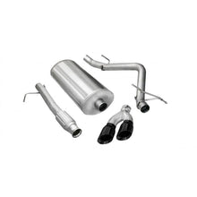 Load image into Gallery viewer, Corsa 2009-2013 GMC Sierra 4.8L V8 3in Cat-Back Single Side w Twin 4in Black Pro-Series Tips Catback CORSA Performance